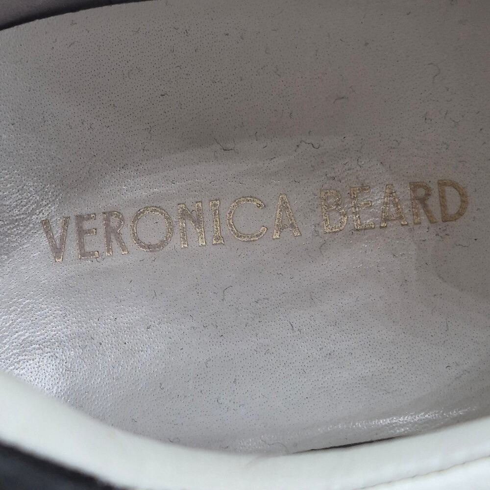 Veronica Beard Valentina low-top sneakers white leather camel suede women size 8 - Picture 8 of 11